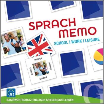 SPRACHMEMO School Work Leisure - Sprachspiel Englisch Grundwortschatz (ab 8 Jahre)