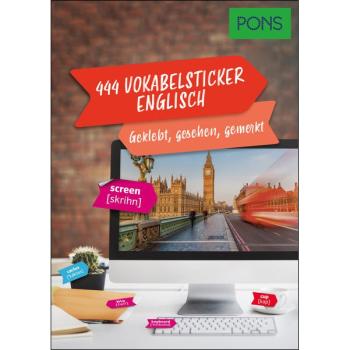 444 Vokabelsticker Englisch - geklebt, gesehen, gemerkt
