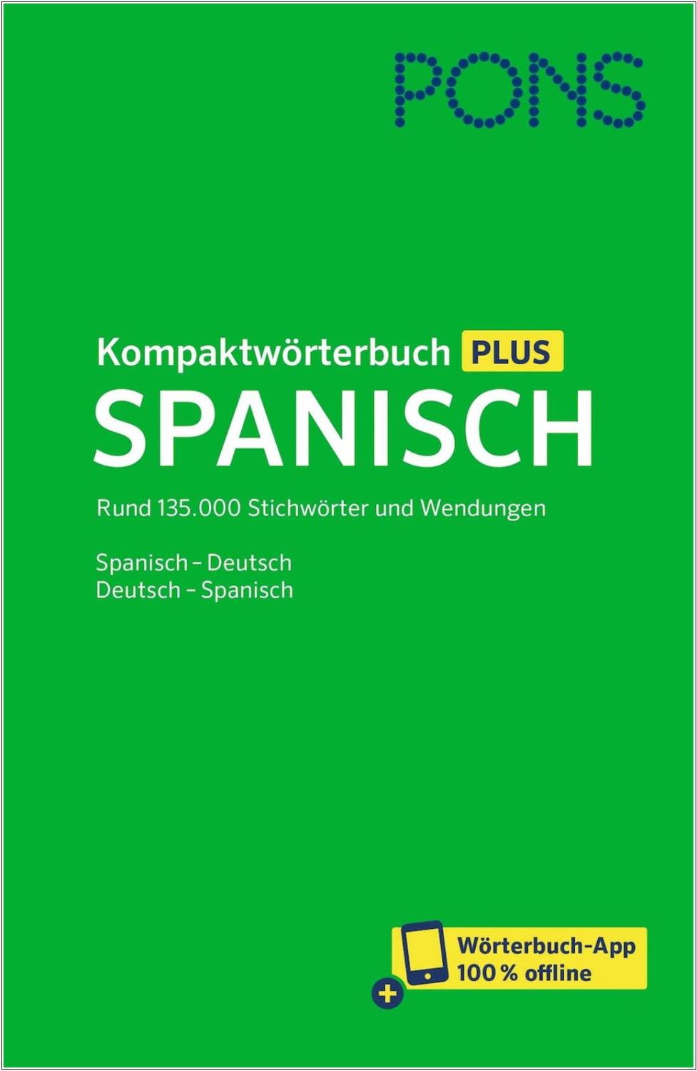 PONS Kompaktwörterbuch Plus Spanisch
