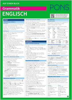 PONS Auf einen Blick Grammatik Englisch