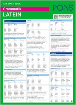 PONS Auf einen Blick Grammatik Latein