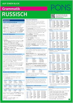 PONS Auf einen Blick Grammatik Russisch