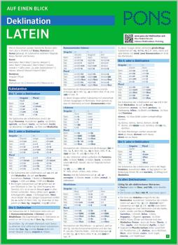PONS Auf einen Blick Deklination Latein