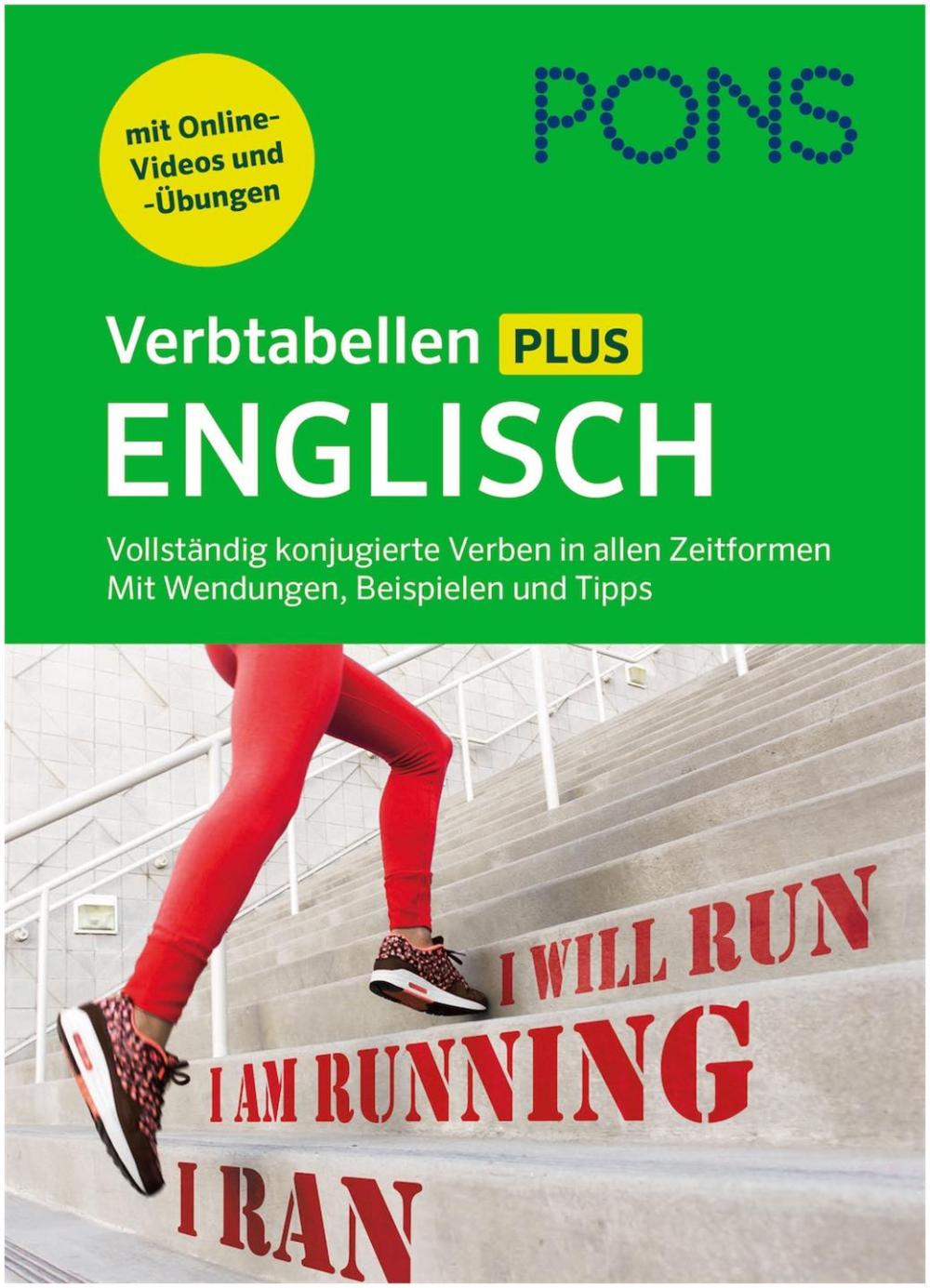 PONS Verbtabellen Plus Englisch - vollständig konjugierte Verben