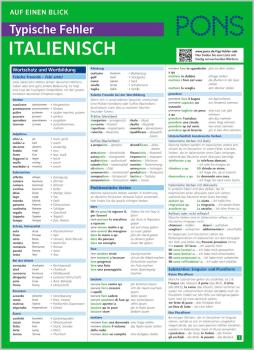 PONS Auf einen Blick Typische Fehler Italienisch