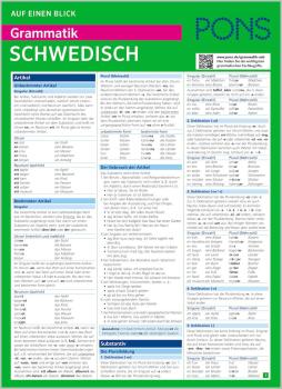 PONS Auf einen Blick Grammatik Schwedisch