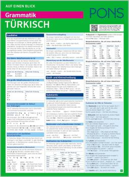 PONS Auf einen Blick Grammatik Türkisch