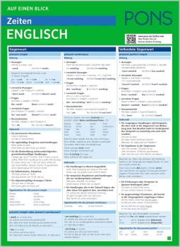 PONS Auf einen Blick Zeiten Englisch