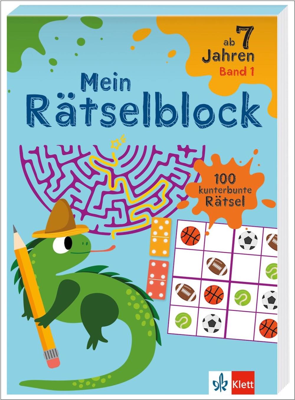 Mein Rätselblock ab 7 Jahren Band 1 - 100 kunterbunte Rätsel