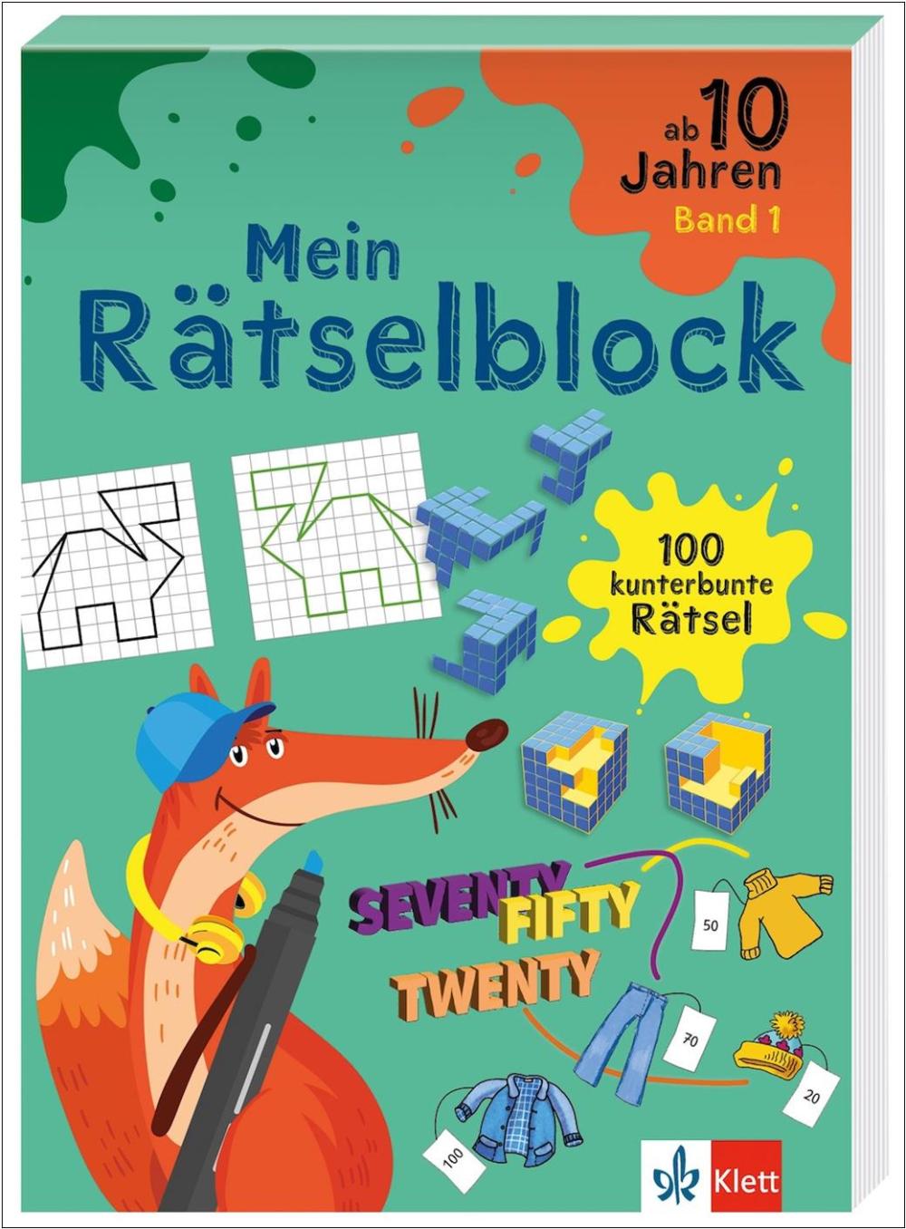 Mein Rätselblock ab 10 Jahren Band 1 - 100 kunterbunte Rätsel