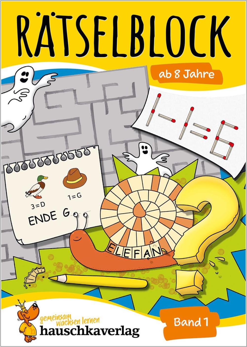 Rätselblock ab 8 Jahre (Band 1) - Bunter Rätselspaß für Kinder