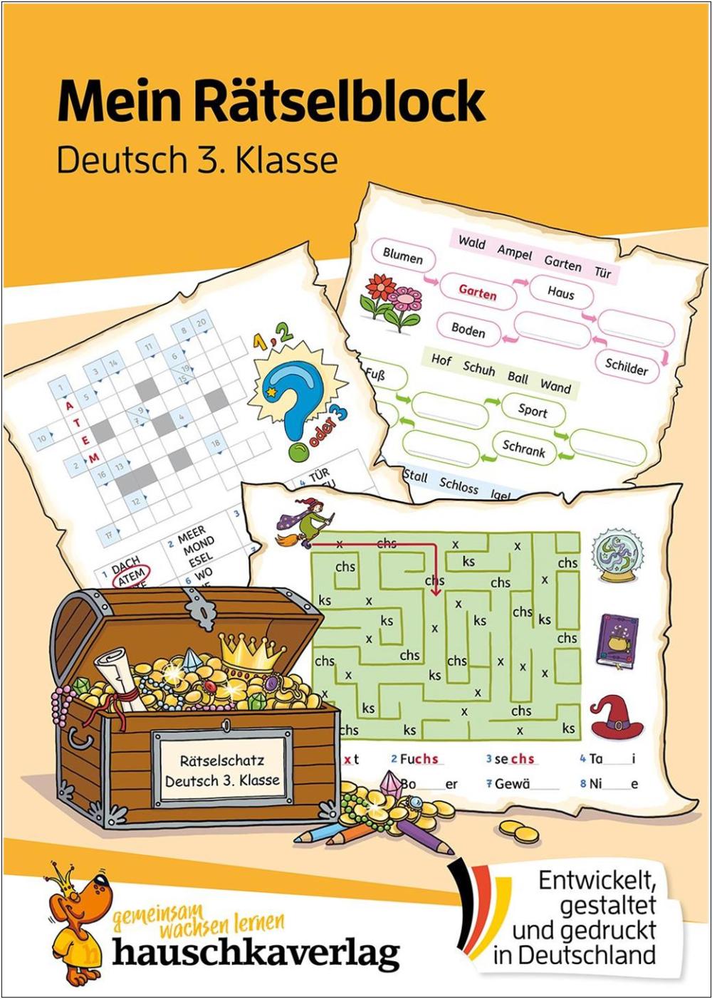 Mein Rätselblock Deutsch 3. Klasse - Rätsel für kluge Köpfe
