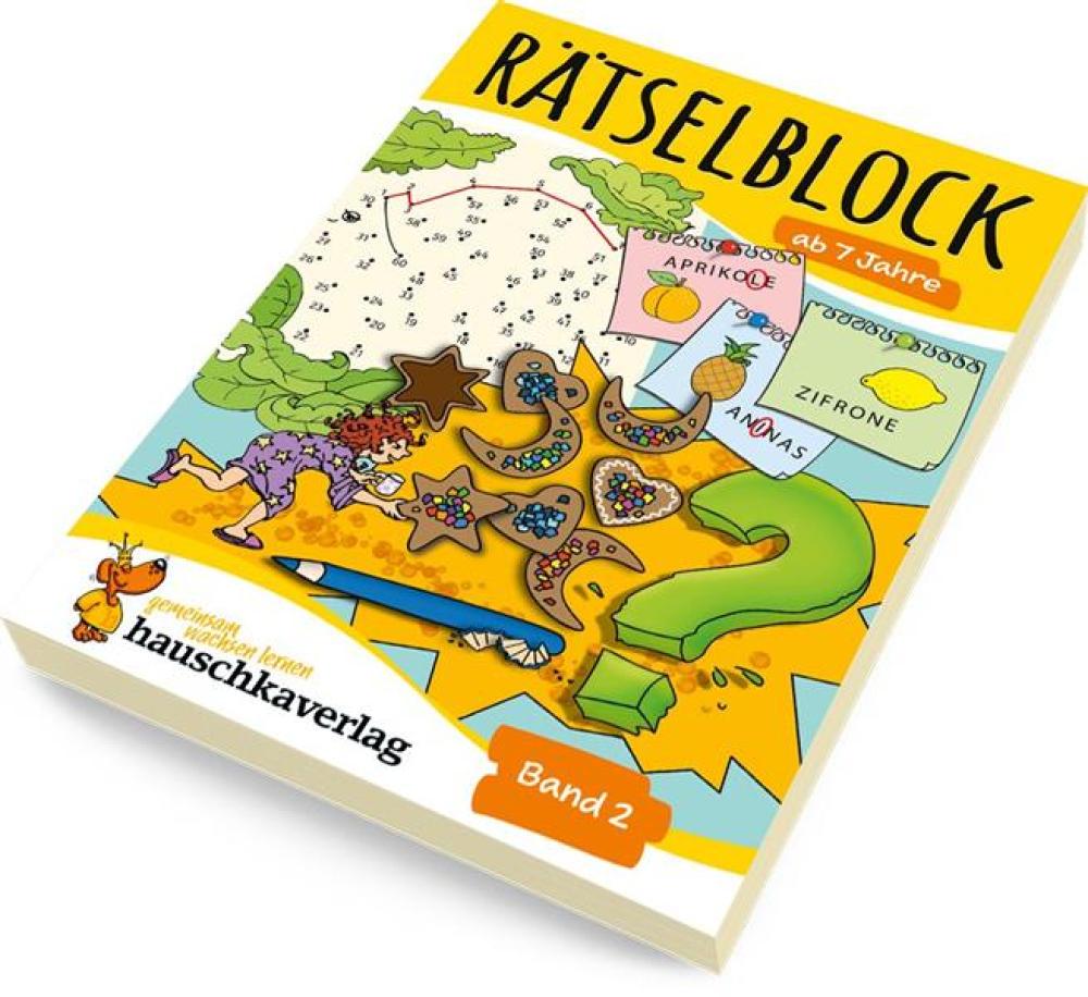 Rätselblock ab 7 Jahre (Band 2) - Bunter Rätselspaß für Kinder