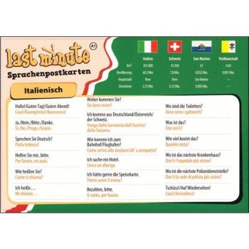Last-Minute Sprachenpostkarte - Italienisch