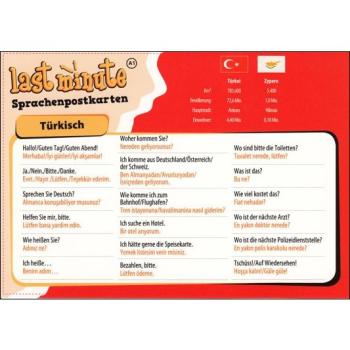 Last-Minute Sprachenpostkarte - Türkisch