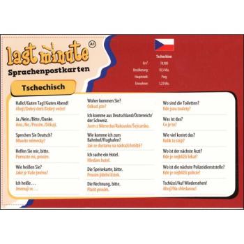 Last-Minute Sprachenpostkarte - Tschechisch