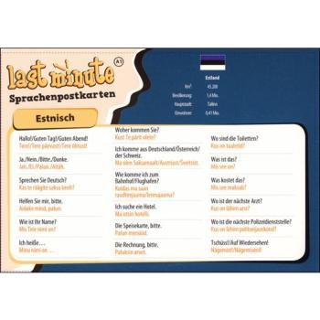 Last-Minute Sprachenpostkarte - Estnisch