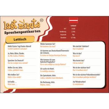 Last-Minute Sprachenpostkarte - Lettisch