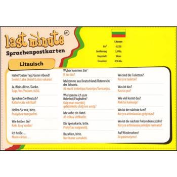 Last-Minute Sprachenpostkarte - Litauisch