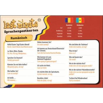 Last-Minute Sprachenpostkarte - Rumänisch