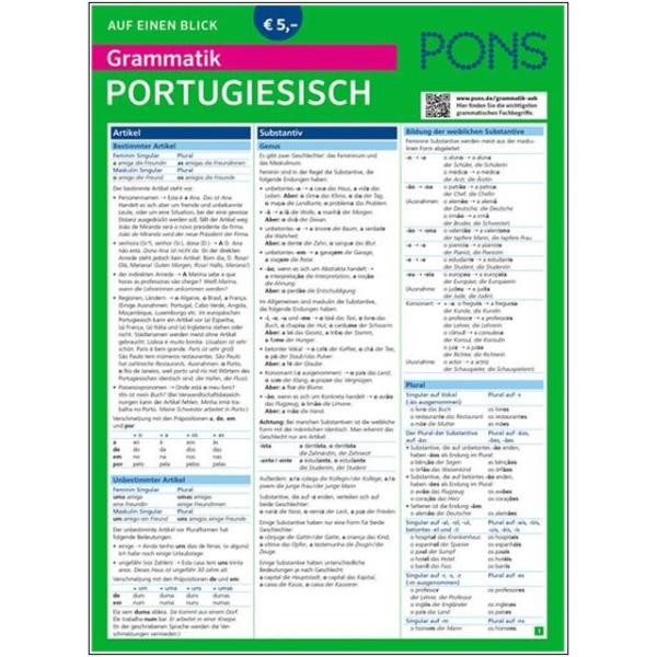 Auf einen Blick - PORTUGIESISCH - Grammatik
