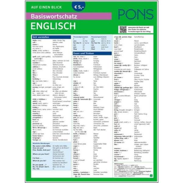 Auf einen Blick - ENGLISCH - Basiswortschatz