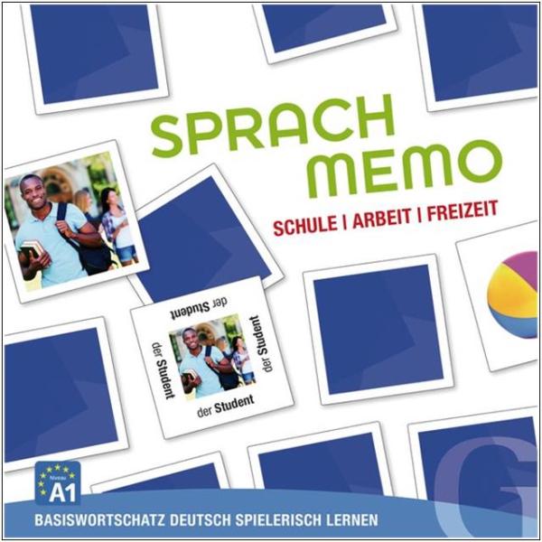 SPRACHMEMO Schule | Arbeit | Freizeit - Sprachspiel Deutsch Grundwortschatz (ab 8 Jahre)