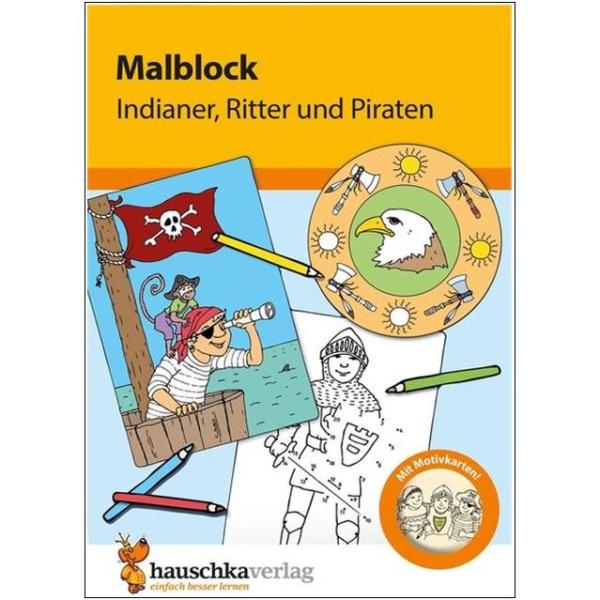 Malblock - Indianer, Ritter und Piraten
