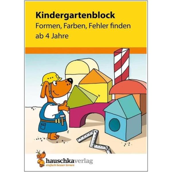 Kindergartenblock - Formen, Farben, Fehler finden (ab 4 Jahre)