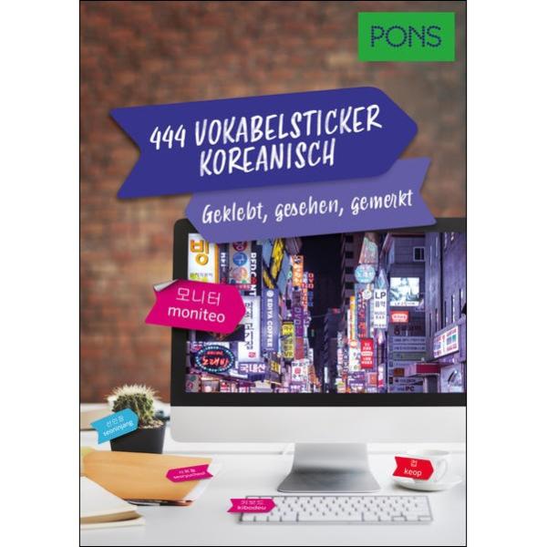 444 Vokabelsticker Koreanisch - geklebt, gesehen, gemerkt