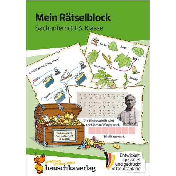Mein Rätselblock - Sachunterricht 3. Klasse