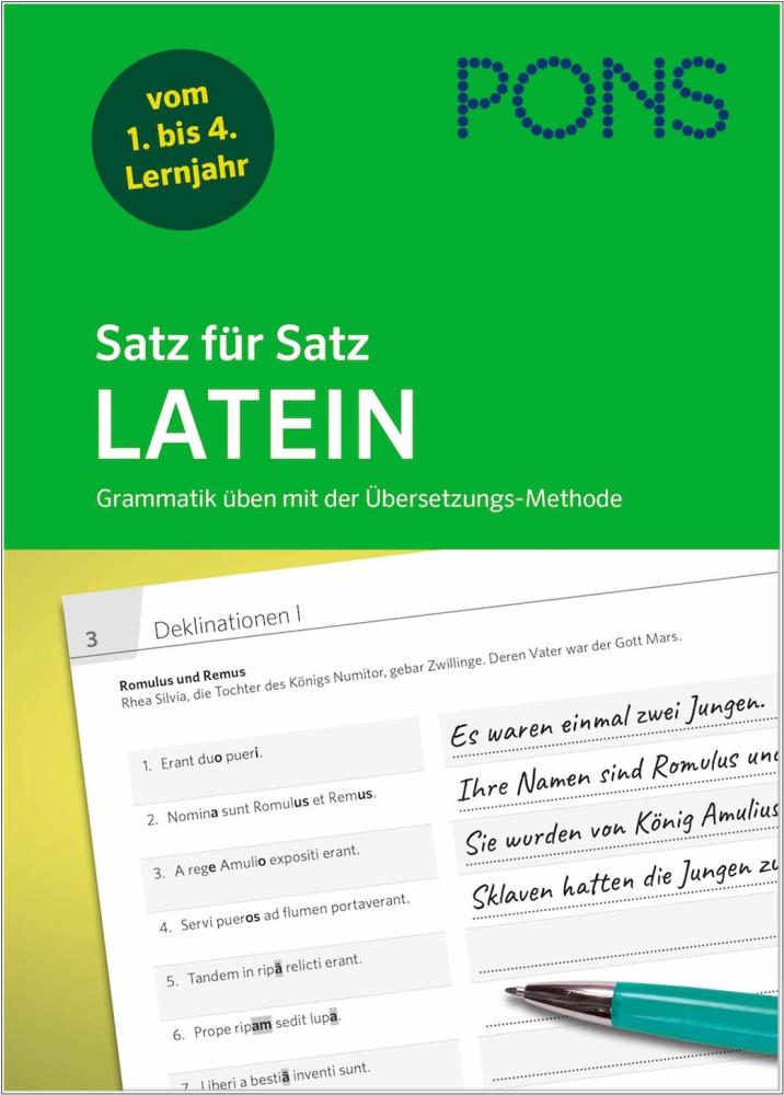 Satz für Satz - LATEIN Grammatik