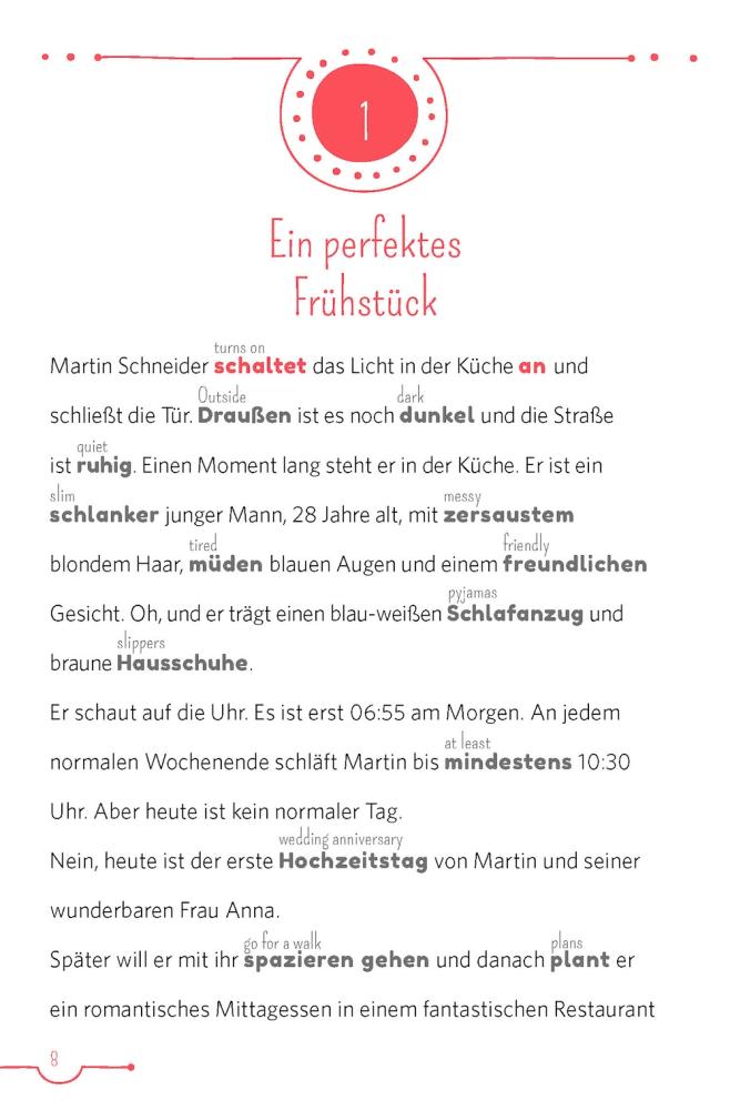 5-Minuten-Lektüren DEUTSCH - Urlaub am Meer (A1-A2)