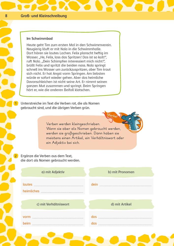 Das große Trainingsbuch Deutsch 4. Klasse
