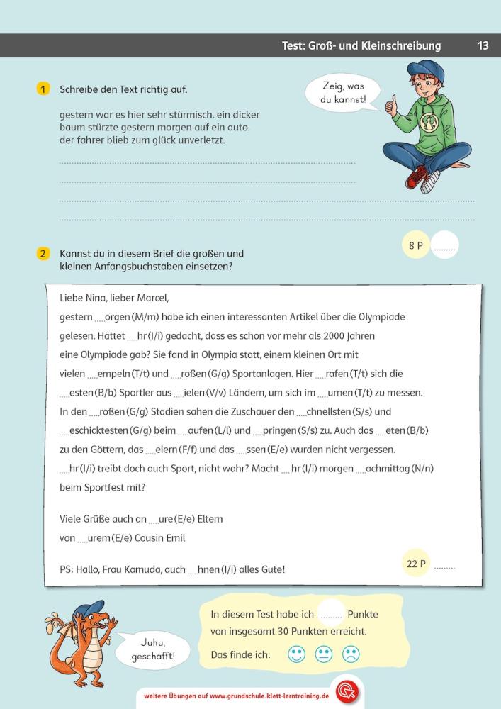 Das große Trainingsbuch Deutsch 4. Klasse