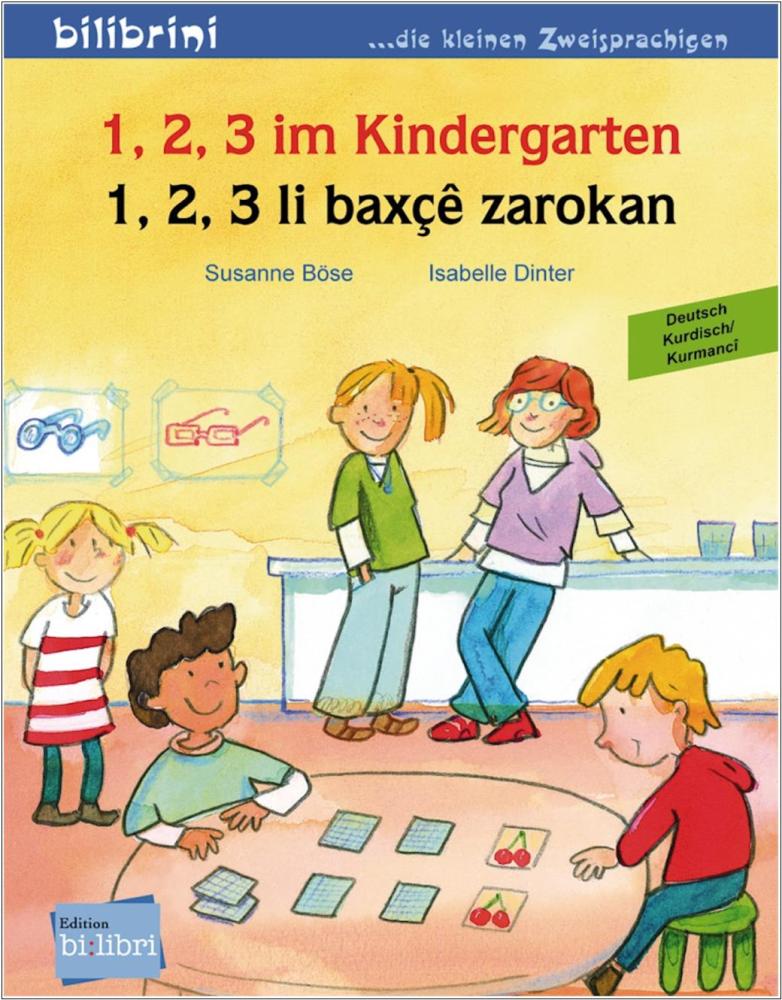 1, 2, 3 im Kindergarten - ein deutsch-kurdisches Bilderbuch ab 3 Jahre