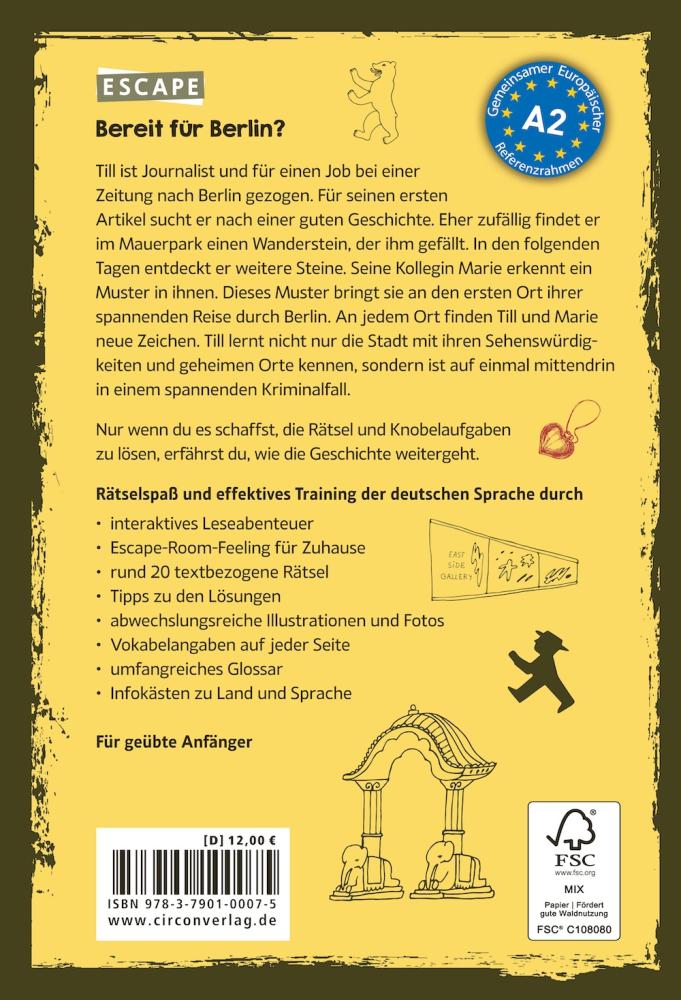 Bereit für Berlin - Rätseln, knobeln, Deutsch lernen A2
