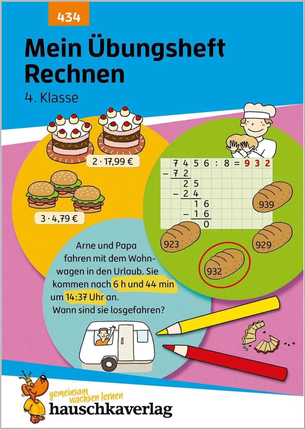 Mein Übungsheft Rechnen 4. Klasse - Mathe-Aufgaben im Zahlenraum bis zu einer Million