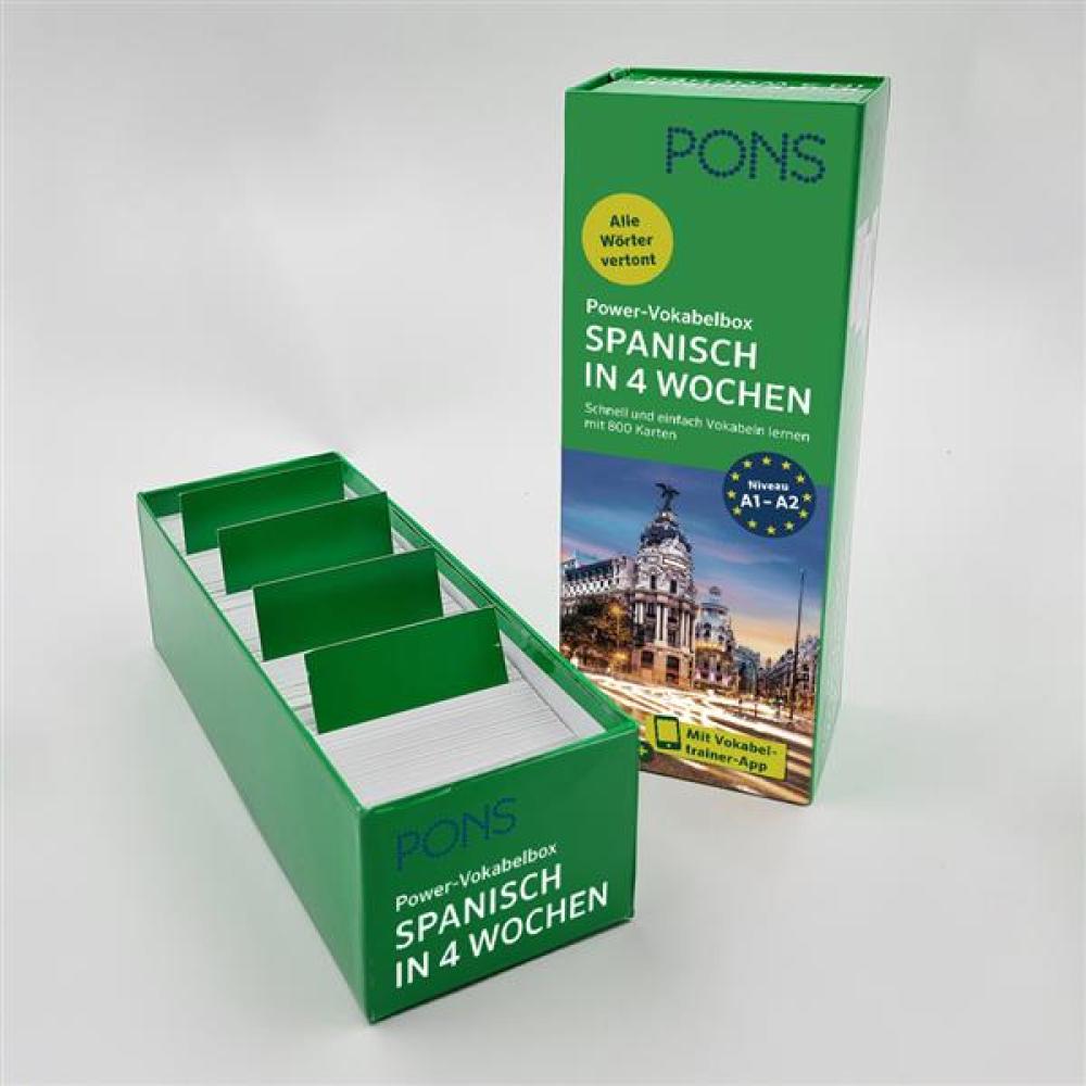 Power-Vokabelbox - Spanisch in 4 Wochen