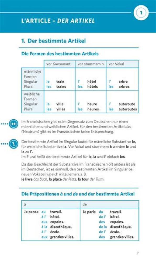 Grammatik kurz & bündig FRANZÖSISCH