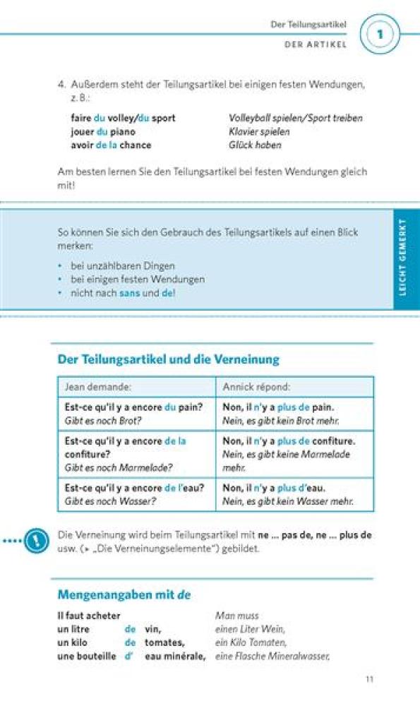 Grammatik kurz & bündig FRANZÖSISCH