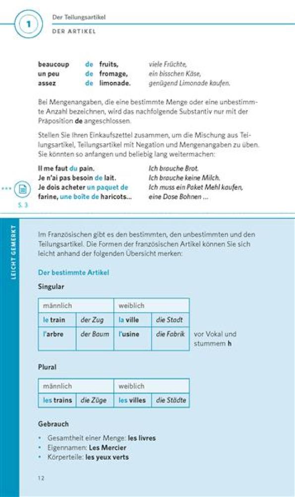 Grammatik kurz & bündig FRANZÖSISCH