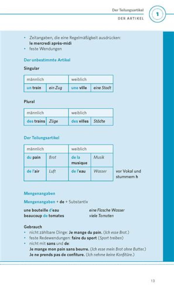 Grammatik kurz & bündig FRANZÖSISCH