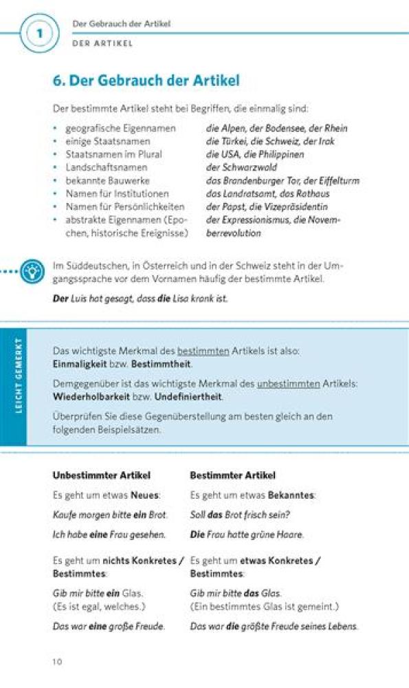 Grammatik kurz & bündig DEUTSCH als Fremdsprache