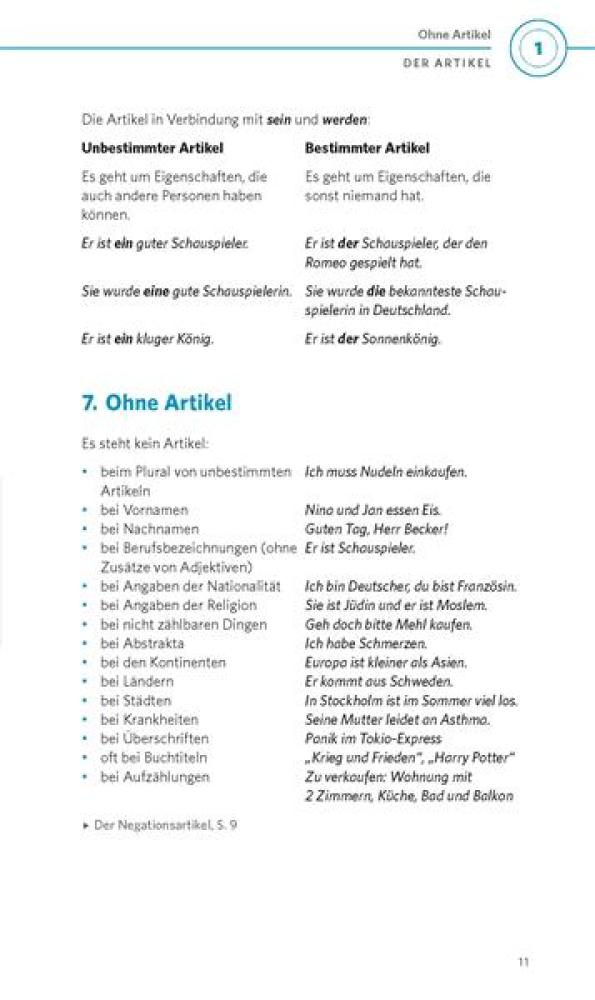 Grammatik kurz & bündig DEUTSCH als Fremdsprache