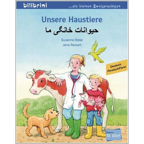Unsere Haustiere - ein deutsch-persisches Bilderbuch ab 3 Jahre