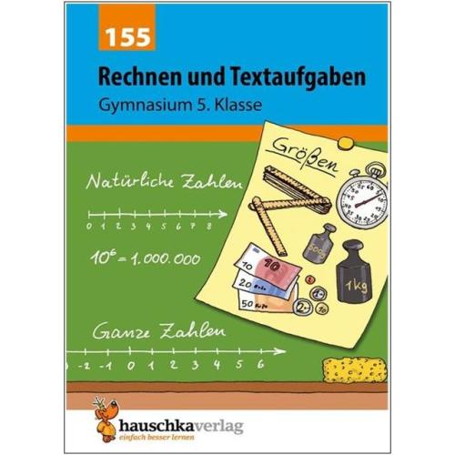 Mathe 5. Klasse Gymnasium Übungsheft - Rechnen und Textaufgaben