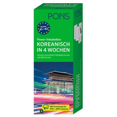 PONS Power-Vokabelbox Koreanisch - Schnell und einfach Vokabeln lernen mit 800 Karten