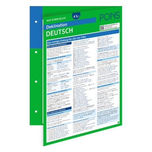 PONS Deklination auf einen Blick Deutsch