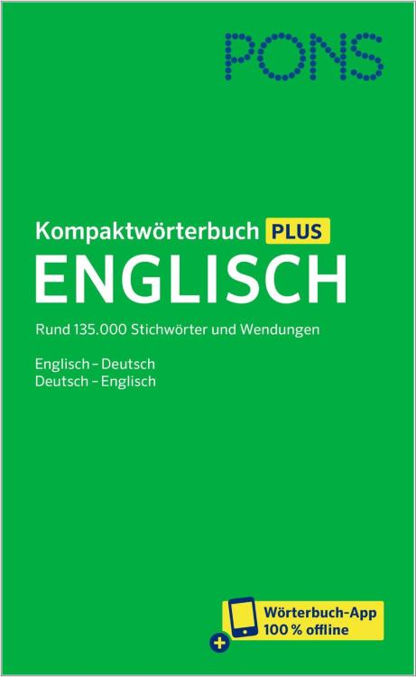 PONS Kompaktwörterbuch Plus Englisch (2025)